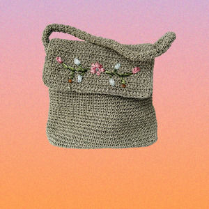 Mini‎ Crochet Embroidered Handbag Cottage